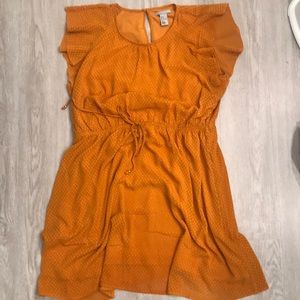 Brown orange H&M dress. Size 14